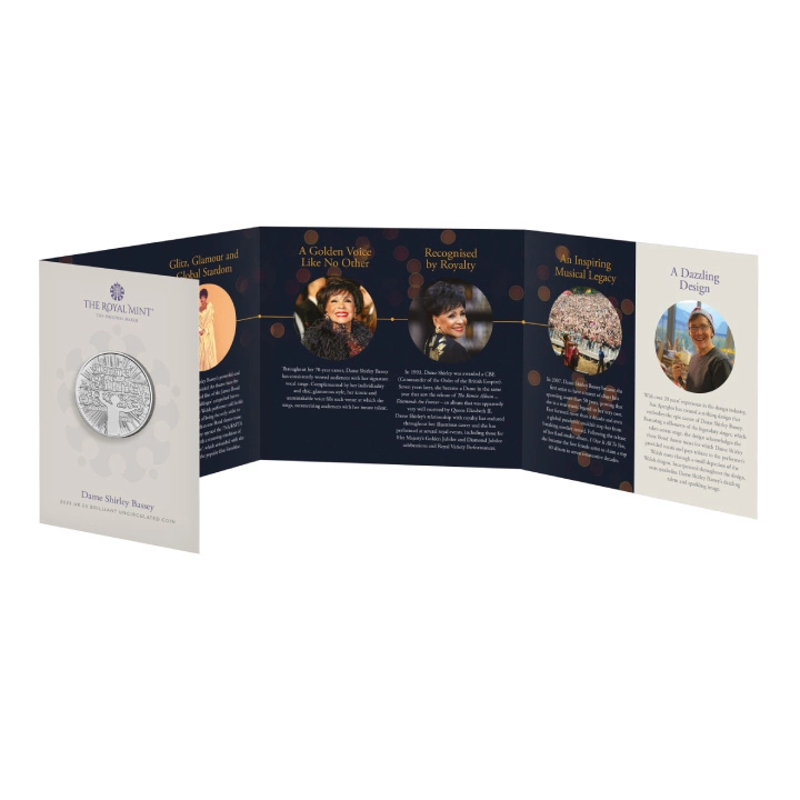 Dame Shirley Bassey £5 Miedzionikiel 2023