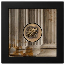 Cook Islands: Leon 1 uncja Złota 2025 Antiqued Coin