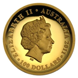 Koala 1 uncja Złota 2011 Proof Ultra High Relief