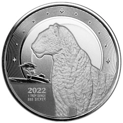 Ghana: African Leopard 1 uncja Srebra 2022
