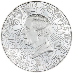 Cook Islands: Topography - Grand Canyon kolorowany 5 uncji Srebra 2023 Proof Ultra High Relief 