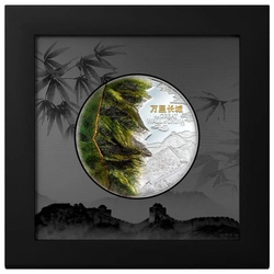 Cook Islands: The Great Wall of China kolorowany, pozłacany  3 uncje Srebra 2025 Proof