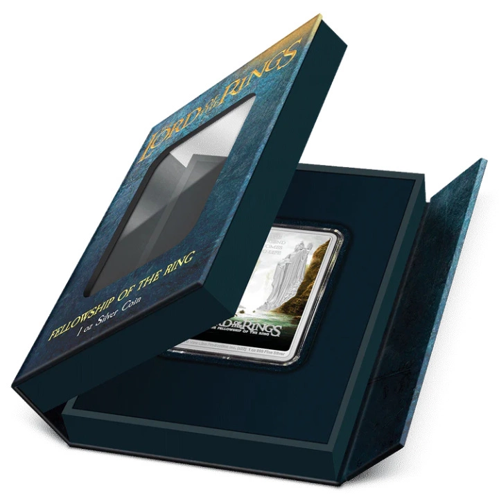 Niue: The Lord of the Rings - The Fellowship of the Ring kolorowany 1 uncja Srebra 2022 Proof