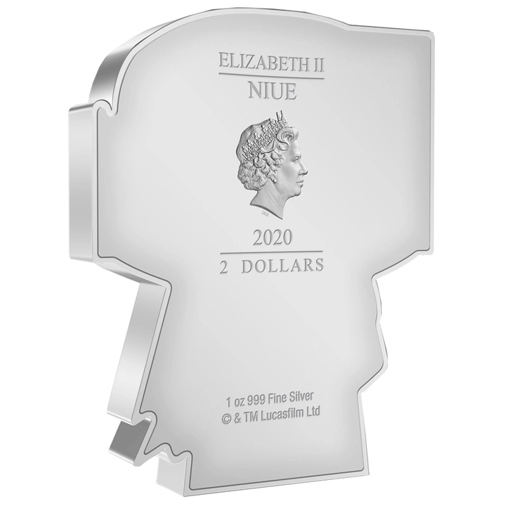 Niue: Star Wars - Boba Fett Chibi Coin kolorowany 1 uncja Srebra 2020 Proof