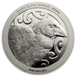 Takahe Północny 1 uncja Srebra 2019 Proof