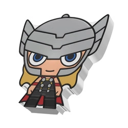 Niue: Marvel Thor Chibi Coin kolorowany 1 uncja Srebra 2023 Proof