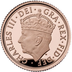 Wielka Brytania: The Coronation of His Majesty King Charles 1/4 Sovereign 2023 Proof