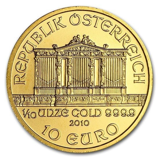 Wiedeński Filharmonik 1/10 uncji Złota 2010
