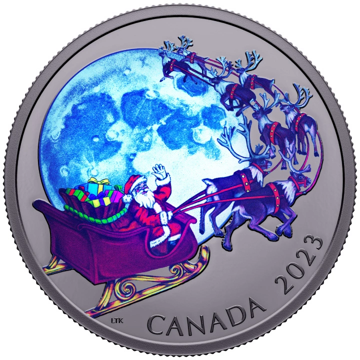 Canada: The Magic of the Season kolorowany $20 Srebro 2023 Proof