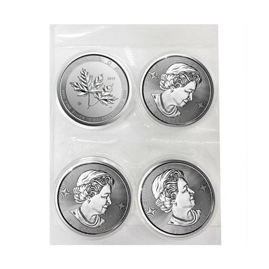 Kanadyjski Liść Klonowy 10 uncji Srebra 2019