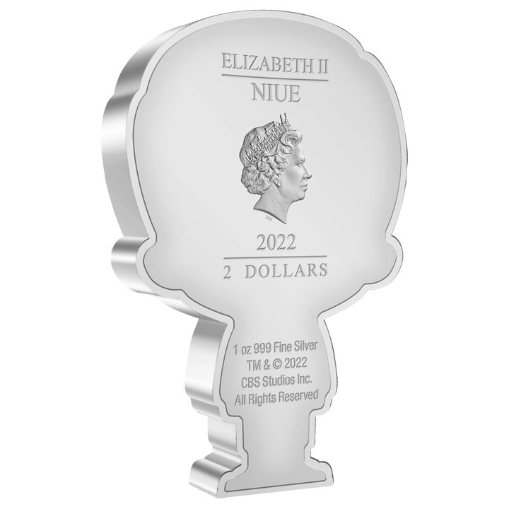 Niue: Star Trek - Montgomery Scott Chibi Coin kolorowany 1 uncja Srebra 2022 Proof