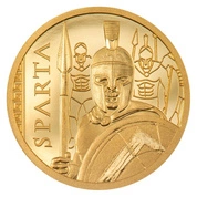 Cook Islands: Sparta 0,5 grama Złota 2023 Proof