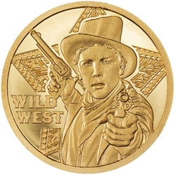 Cook Islands: Legends - Wild West 0,5 grama Złota 2024 Proof 