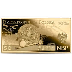 Polskie banknoty obiegowe – banknot o nominale 50 zł Złoto 2025 Proof