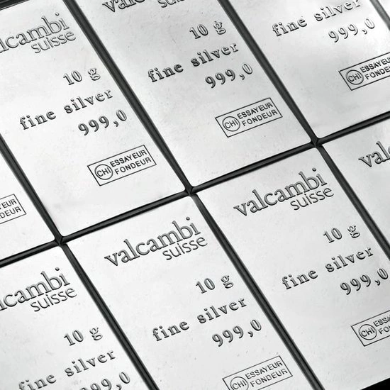 10 x 10 g Sztabka Srebra CombiBar Valcambi