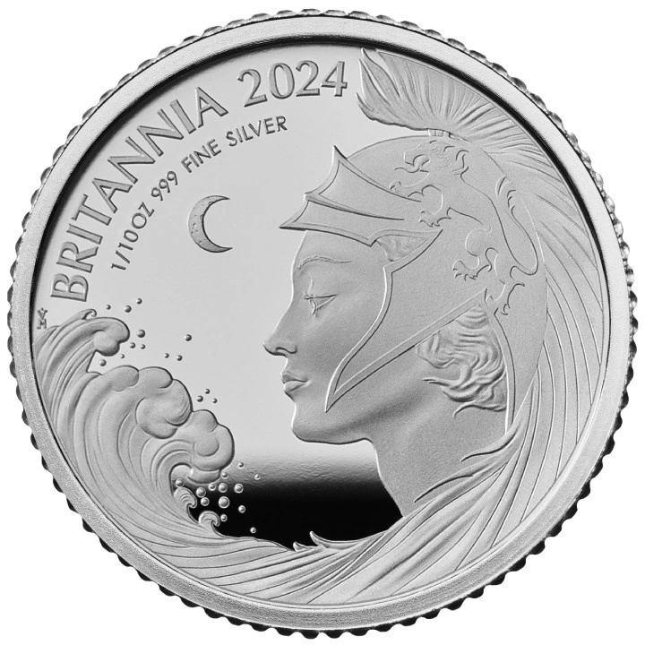 Zestaw 6 monet Britannia Srebro 2024 Proof