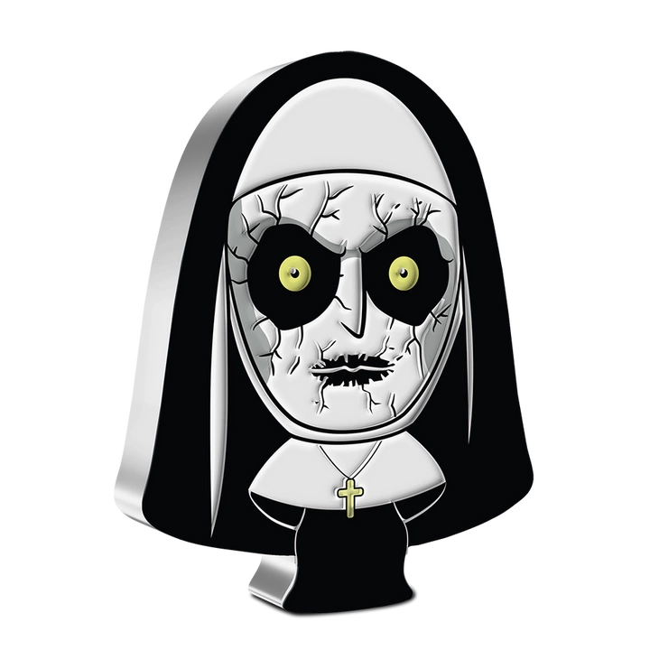 Niue: Horror - The Nun Chibi Coin kolorowany 1 uncja Srebra 2022 Proof