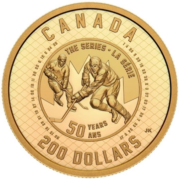 Canada: 50. rocznica Summit Series 1 uncja Złota 2022 Proof
