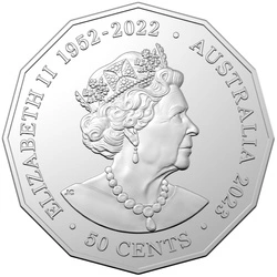 Christmas Decoration - Festive Floral kolorowany 50c Miedzionikiel 2023 