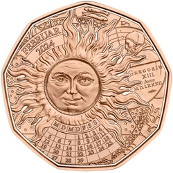 New Year Coin - Lucky Leap 5 Euro Miedź 2024