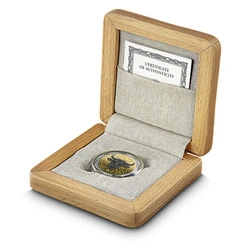 Malta: Maltese Ox pozłacany 1 uncja Srebra 2025