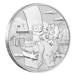 Tuvalu: The Simpson - Marge and Maggie 1 uncja Srebra 2021
