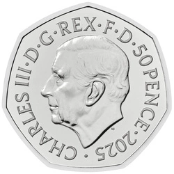 The Red Arrows 50p Miedzionikiel 2025