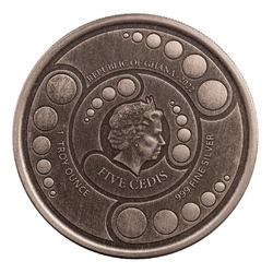 Ghana: Alien 1 uncja Srebra 2022 Antiqued Coin