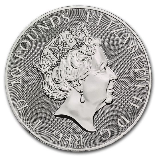 Św. Jerzy i Smok 10 Uncji Srebra 2020