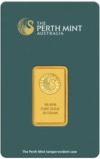 The Perth Mint: Sztabka 20 gramów Złota LBMA GD Refiner