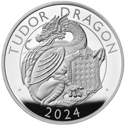 The Royal Tudor Beasts: The Tudor Dragon 10 uncji Srebra 2024 Proof