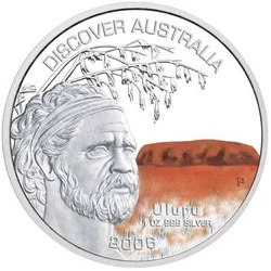 Discover Australia: Uluru 1 uncja Srebra 2006 Proof