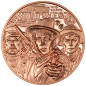 Cook Islands: Legends - Wild West 50 gramów Miedzi 2024 Prooflike Ultra High Relief