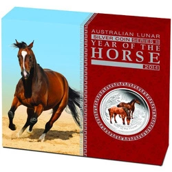 Lunar II: Rok Konia 1 uncja Srebra 2014 Edycja kolorystyczna