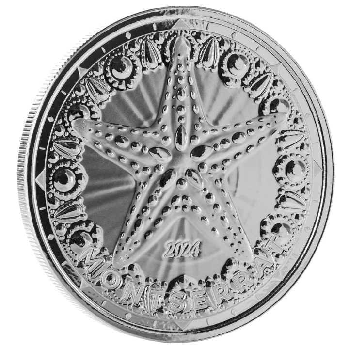 Montserrat: Starfish 1 uncja Srebra 2024 Prooflike