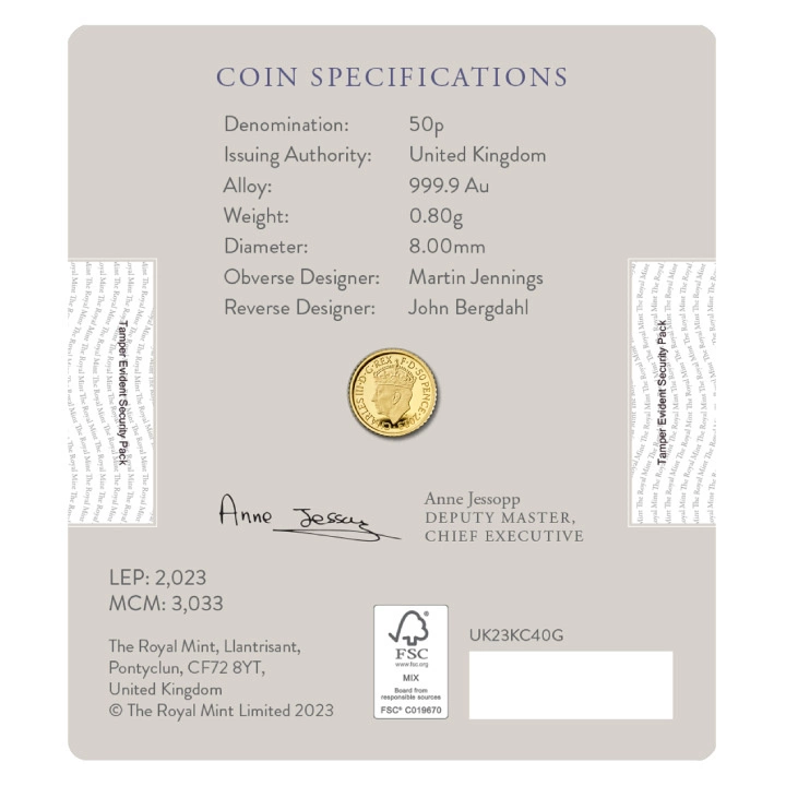 The Coronation of His Majesty King Charles III 1/40 uncji Złota 2023 Proof