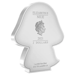 Niue: Star Wars - Chibi 'Kylo Ren' kolorowany 1 uncja Srebra 2021 Proof 