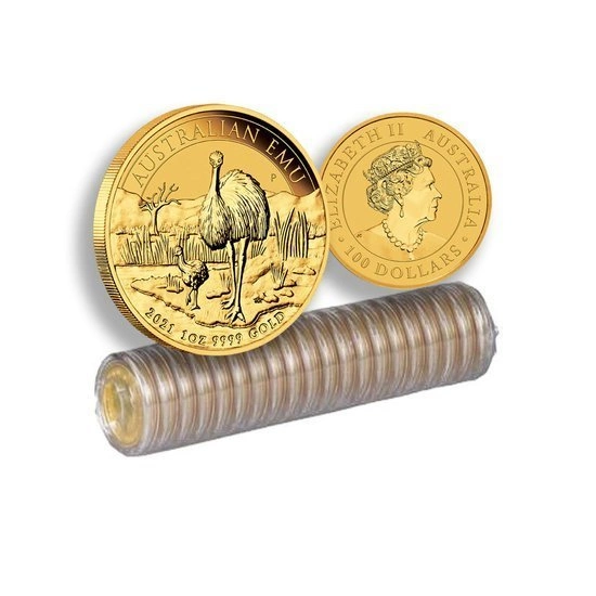Australijski Emu 1 uncja Złota 2021 Pakiet 5 sztuk
