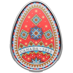 Canada: Pisanka $20 kolorowana Srebro 2025 Proof