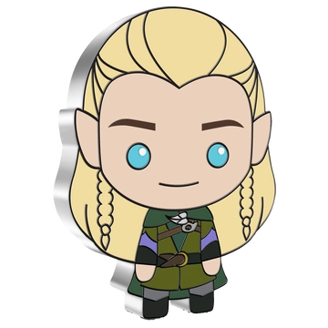 Niue: The Lord of the Rings - Legolas Chibi Coin kolorowany 1 uncja Srebra 2021 Proof