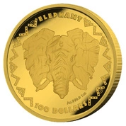 Sierra Leone: Big Five - Elephant 1 uncja Złota 2023