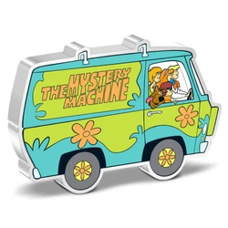 Niue: Scooby-Doo! -The Mystery Machine kolorowany 1 uncja Srebra 2023 Proof