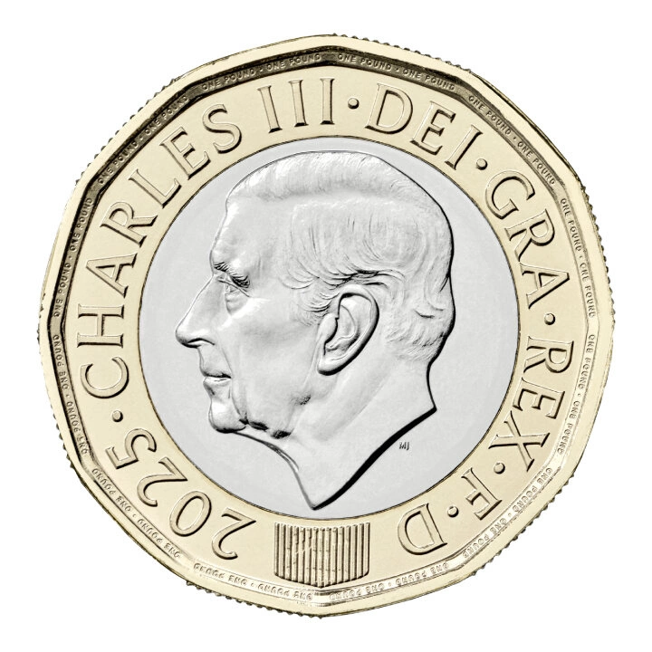 Zestaw 8 monet Miedzionikiel Wielka Brytania Definitive 2025