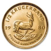 Krugerrand 1/2 uncji Złota 1980