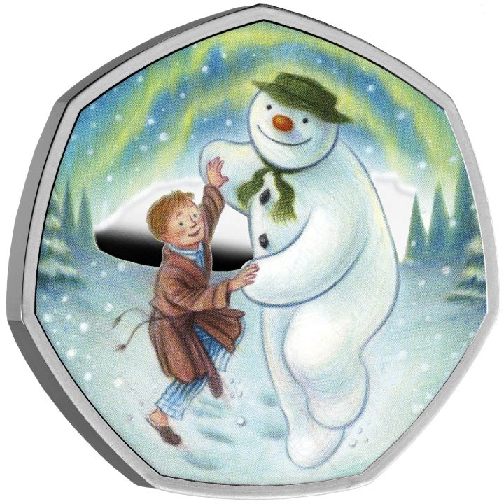 The Snowman kolorowany Srebro 2023 Proof