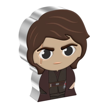 Niue: Star Wars Anakin Skywalker Chibi Coin kolorowany 1 uncja Srebra 2023 Proof