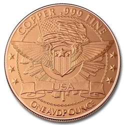 Back The Blue 1 uncja Miedzi