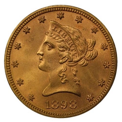 Liberty Head $10 Złoto 1898