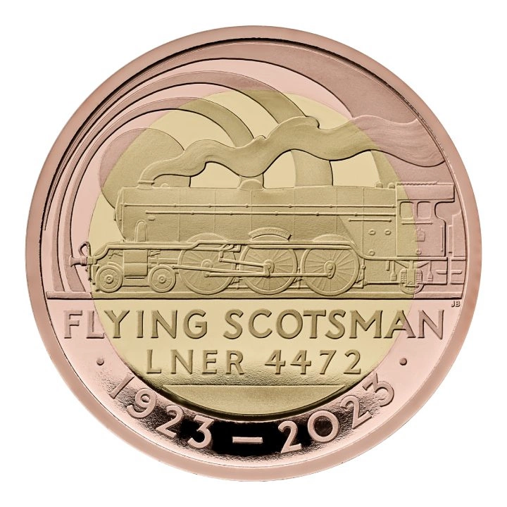 The Centenary of the Flying Scotsman £2 Złoto 2023 Proof