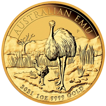 Australijski Emu 1 uncja Złota 2021